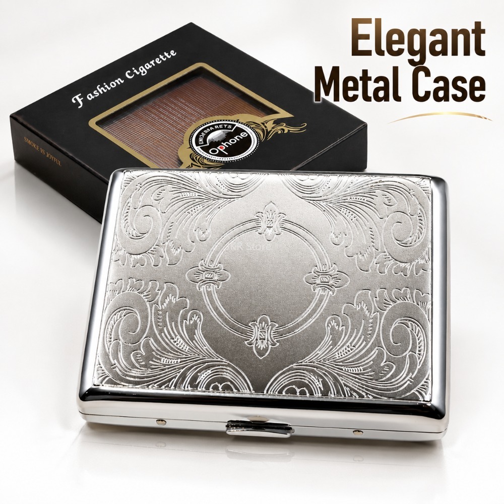 Men'S Accessories Case - Pudełko na papierosy ze stali nierdzewnej,