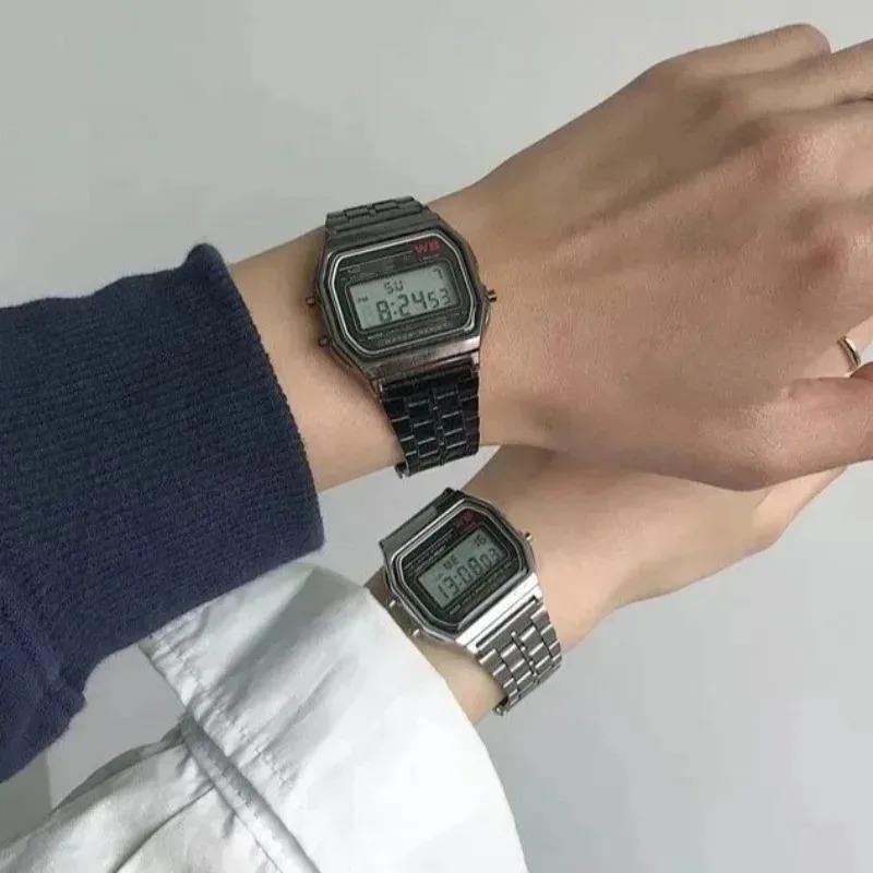 Men Accessories For Wrist - Luksusowe zegarki F91W z stalowym paskiem,