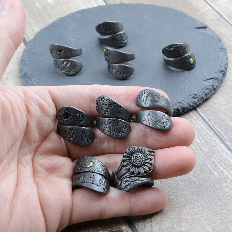 Men'S Accessories Rings - Akcesoria DIY Amazon transgraniczne retro pierścionki
