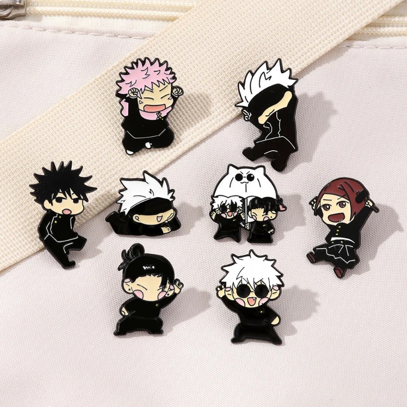 Lapel Pin Enamel - 8 szt. emaliowanych przypinek anime Itadori