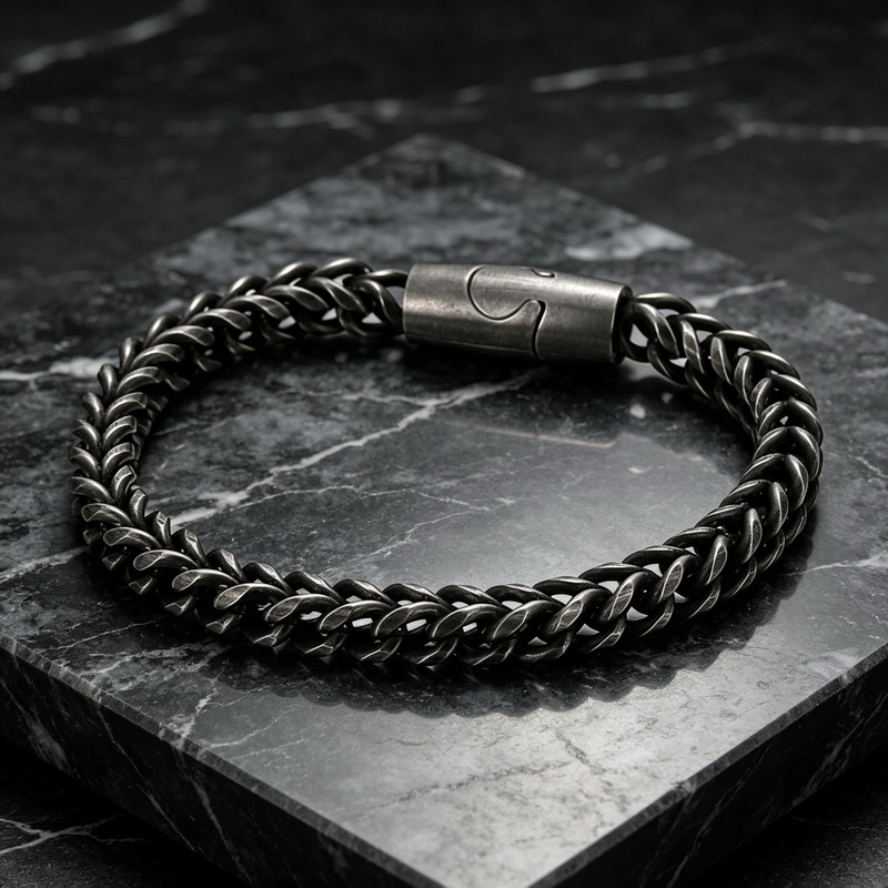 Men Accessories Bd - Nowa męska bransoletka ze stali nierdzewnej,