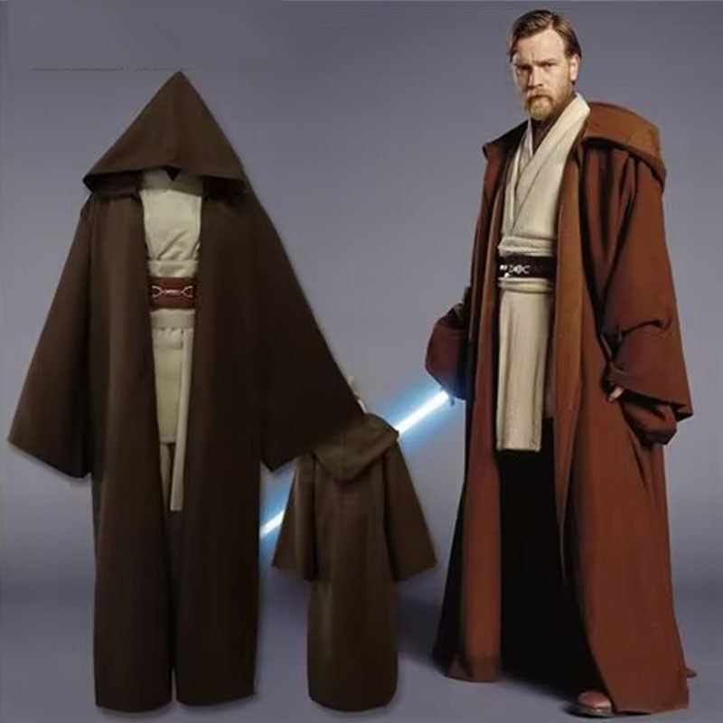 Men Accessories Set - Anime Obi Wan Kenobi Jedi Strój