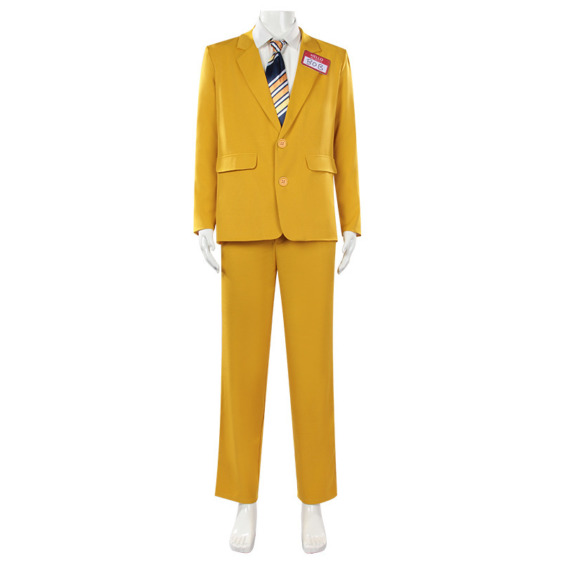 Men'S Yellow Accessories - Męski strój horrorystyczny, żółty garnitur, marynarka,