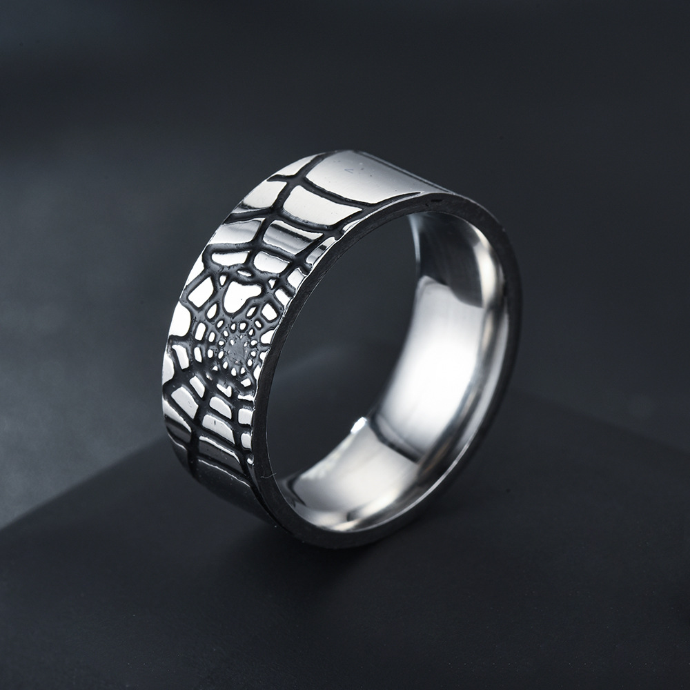 Prosty pierścionek z pajęczyną – Men'S Accessories Rings recenzja i cena