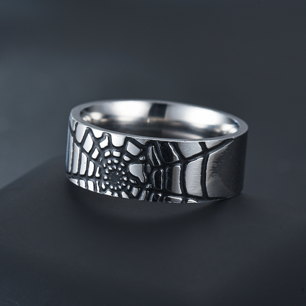 Prosty pierścionek z pajęczyną – Men'S Accessories Rings recenzja i cena