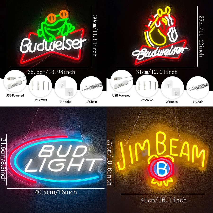 Neonowy znak LED do dekoracji  – Men Accessories Shop recenzja i cena