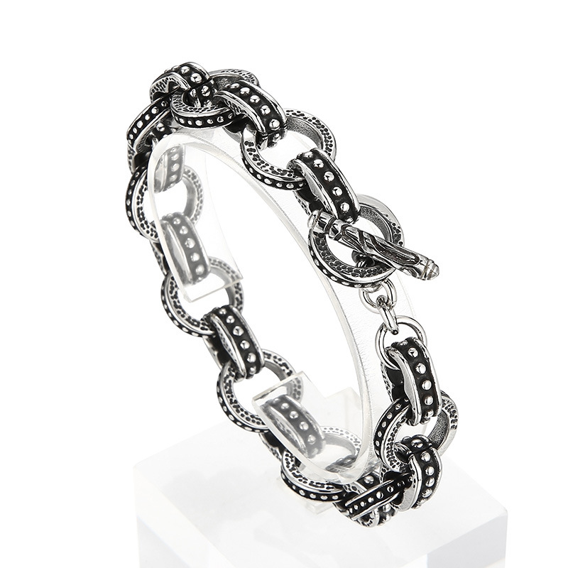 13mm punkowa bransoletka z łań – Men'S Accessories Hand Bands recenzja i cena