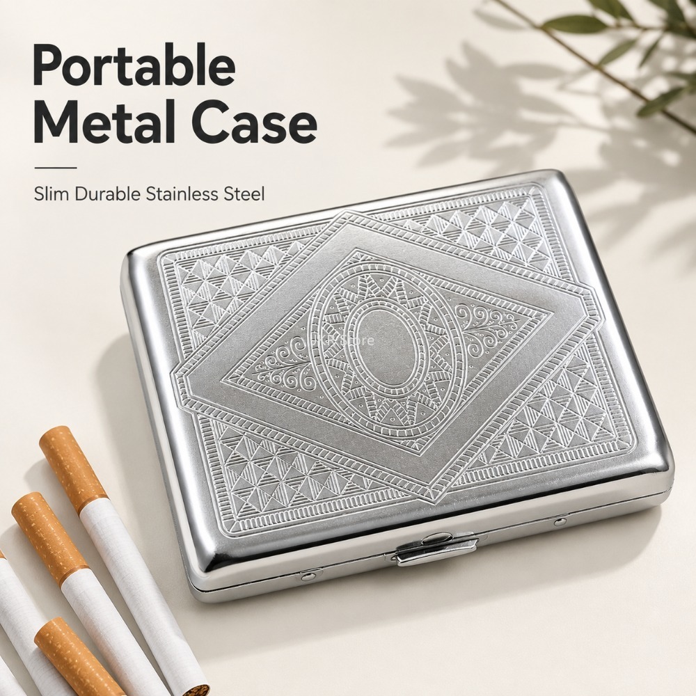 Pudełko na papierosy ze stali  – Men'S Accessories Case recenzja i cena