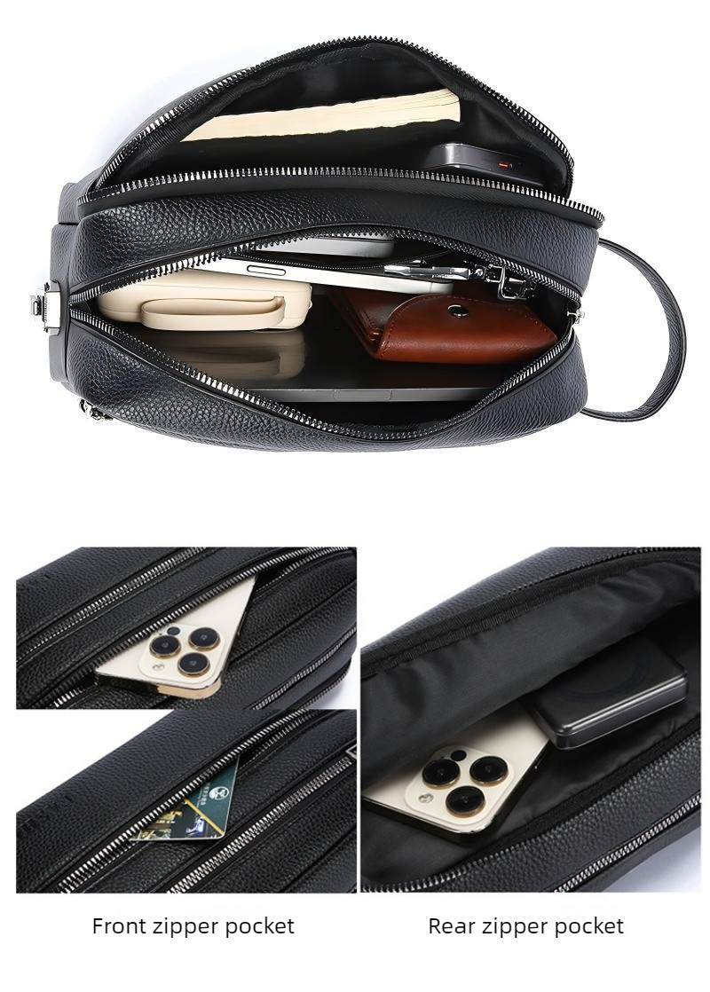 Męska torebka vintage typu clu – Men Accessories For Wrist recenzja i cena