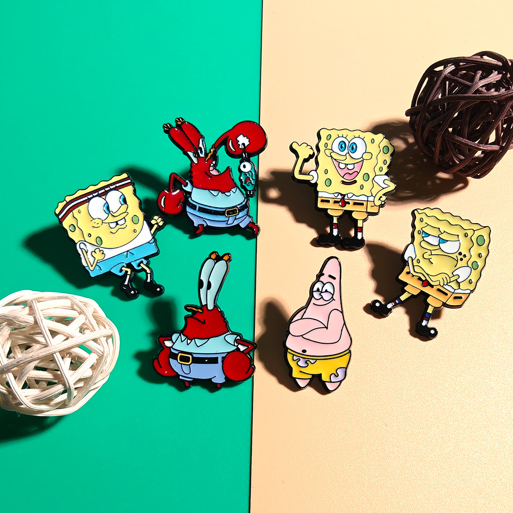 6 szt. Broszki z motywem Spong – Lapel Pin Enamel recenzja i cena