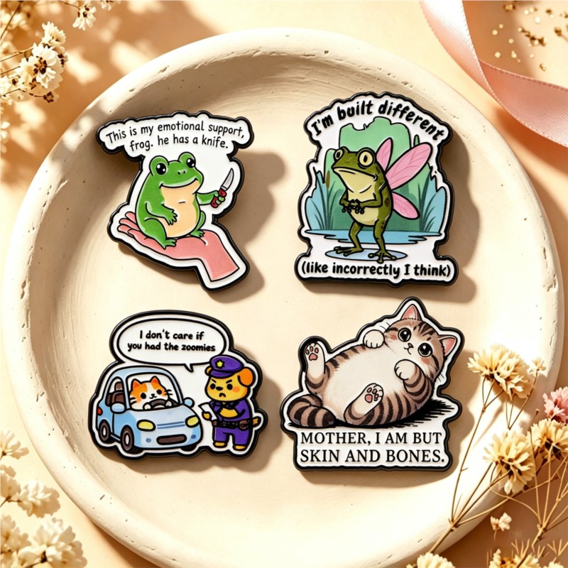 Przypinka emaliowana z cytatem – Lapel Pin Enamel recenzja i cena