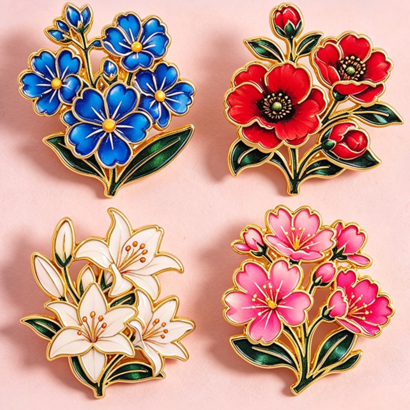 Urocza, kolorowa, emaliowana p – Lapel Pin Enamel recenzja i cena