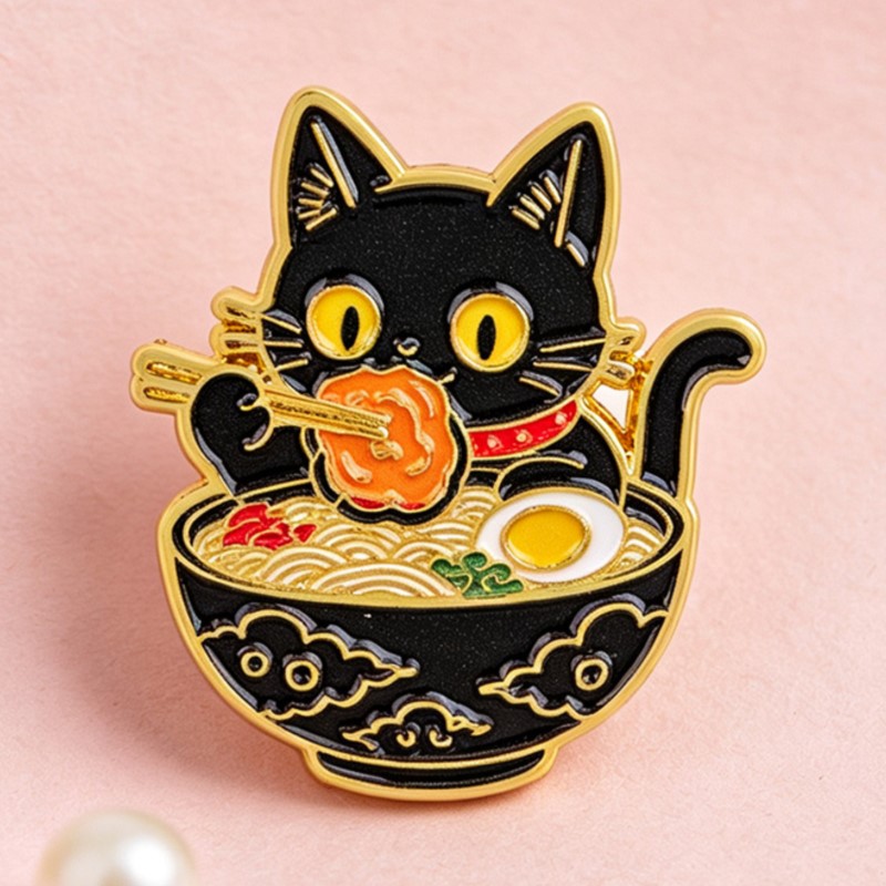 Urocza czarna emaliowana przyp – Lapel Pin Enamel recenzja i cena
