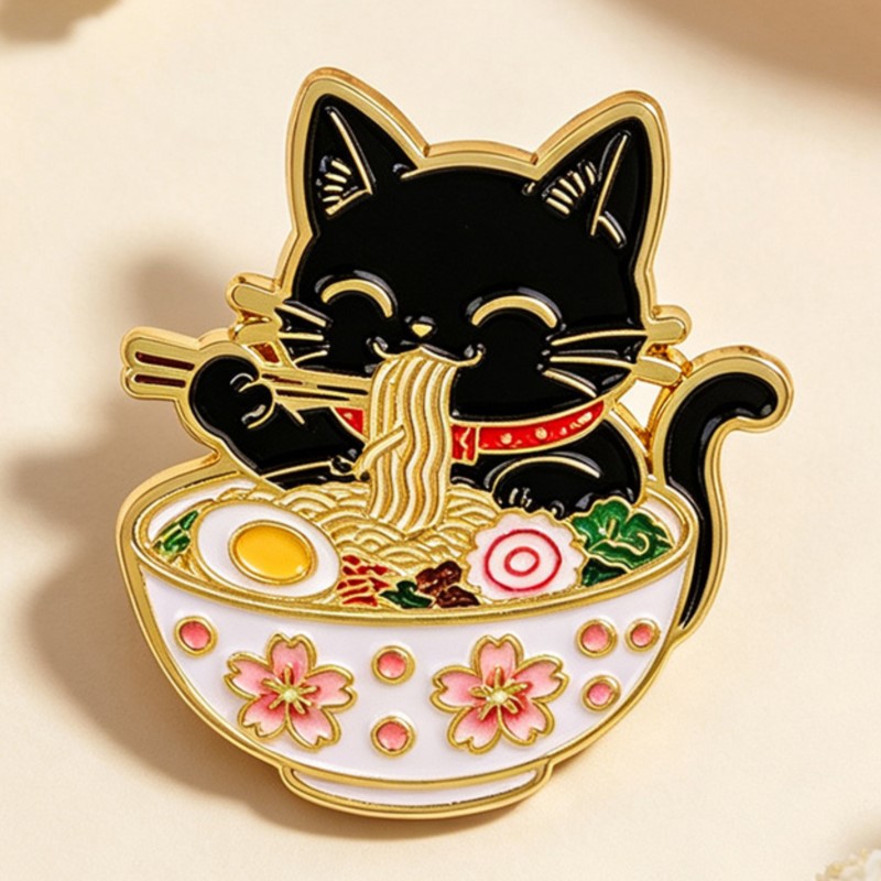 Urocza czarna emaliowana przyp – Lapel Pin Enamel recenzja i cena