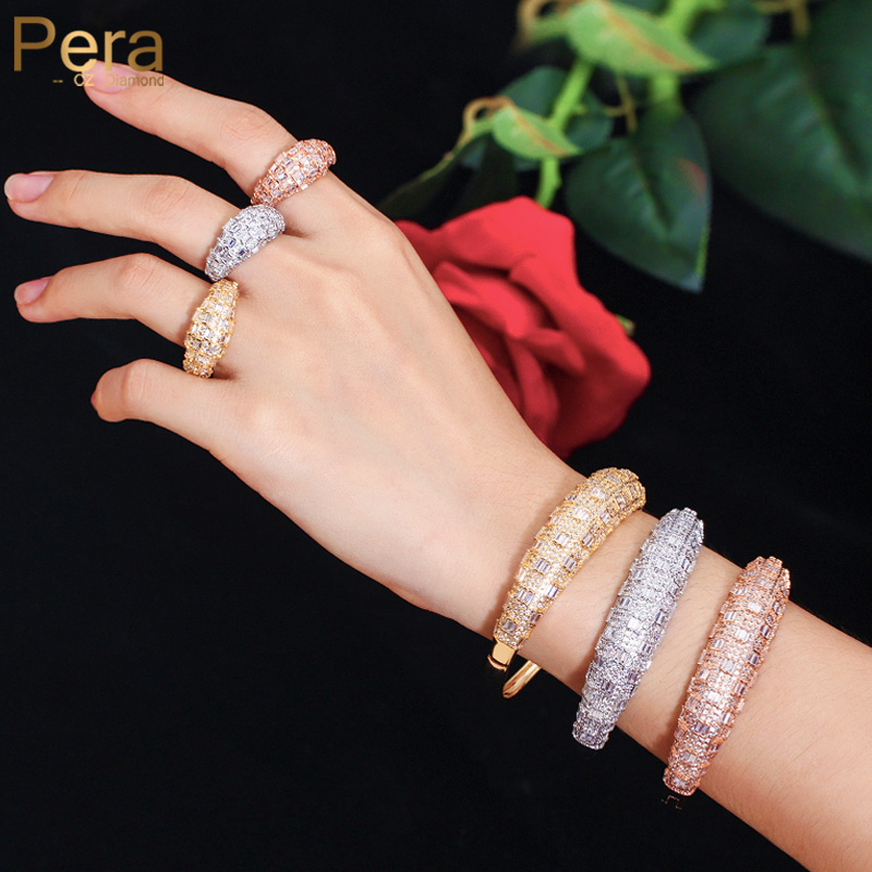 Pera luksusowy dubajski złoty  – Men Accessories Ring And Bracelet recenzja i cena