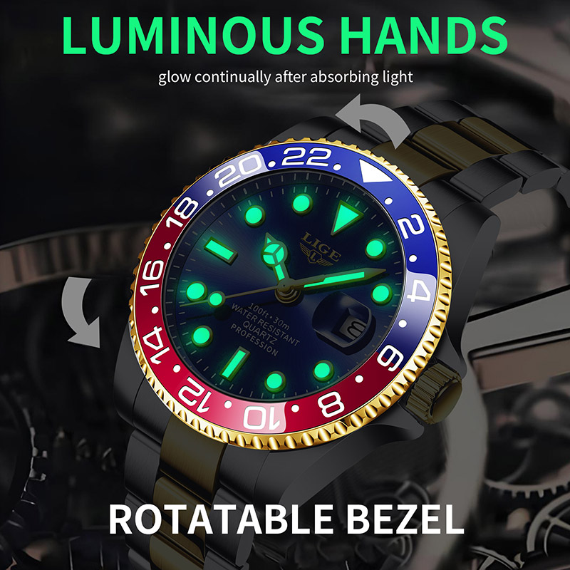 Zegarek męski LIGE 2025, nowy, – Men'S Accessories Luxury Brands recenzja i cena